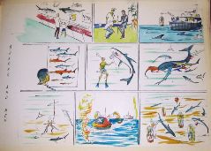 Water Color Sharks & Men